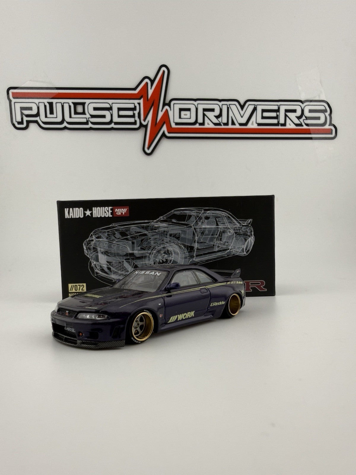 Nissan Skyline GT R (R33) Imai Racing Purple   Kaido House KHMG 072 V1 Open Box1