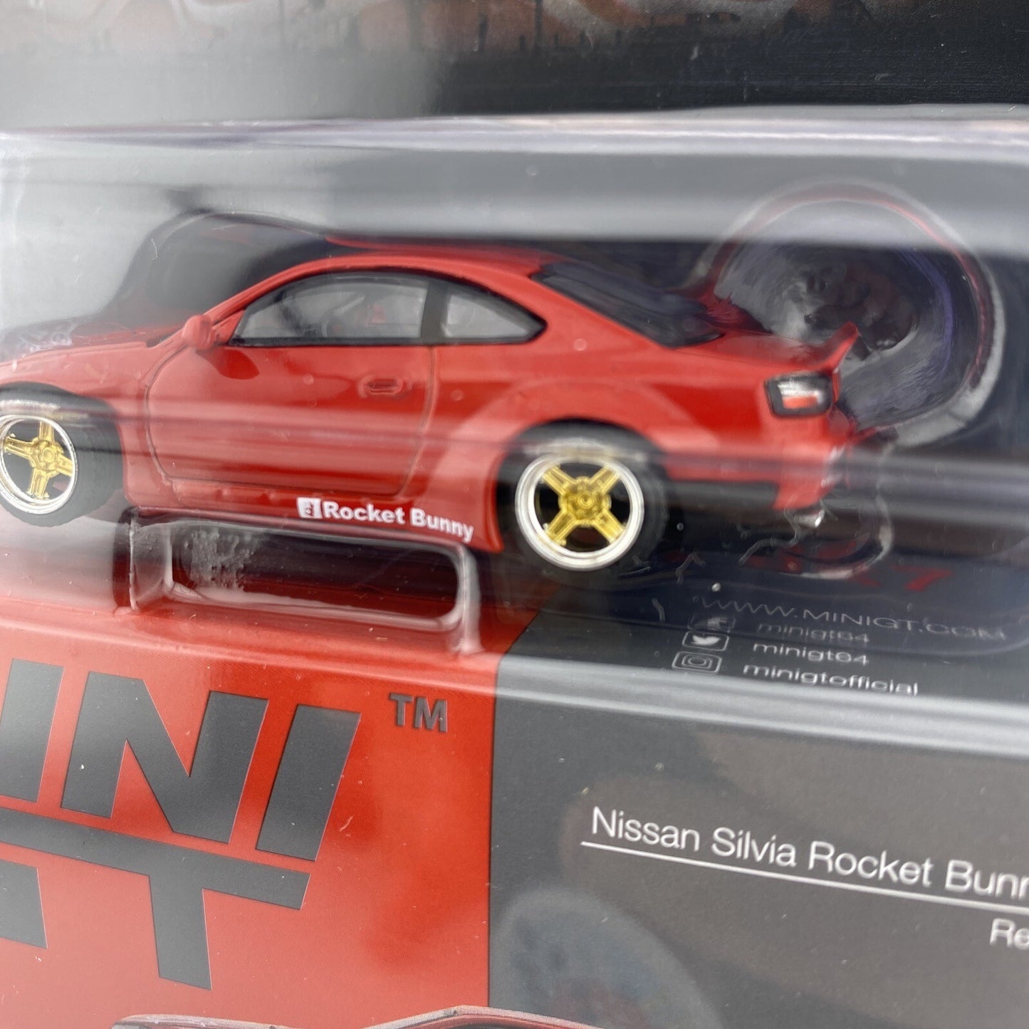 Nissan Silvia (S15) Rocket Bunny   Red   MINI GT 00527   Petersen Museum4