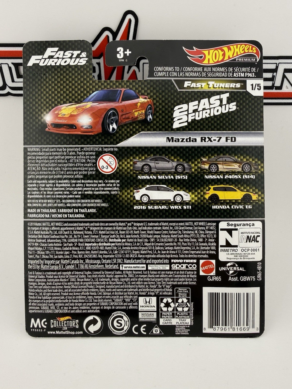 Mazda RX 7 Fast and Furious Hot Wheels Fast Tuners 1/5 Protector2