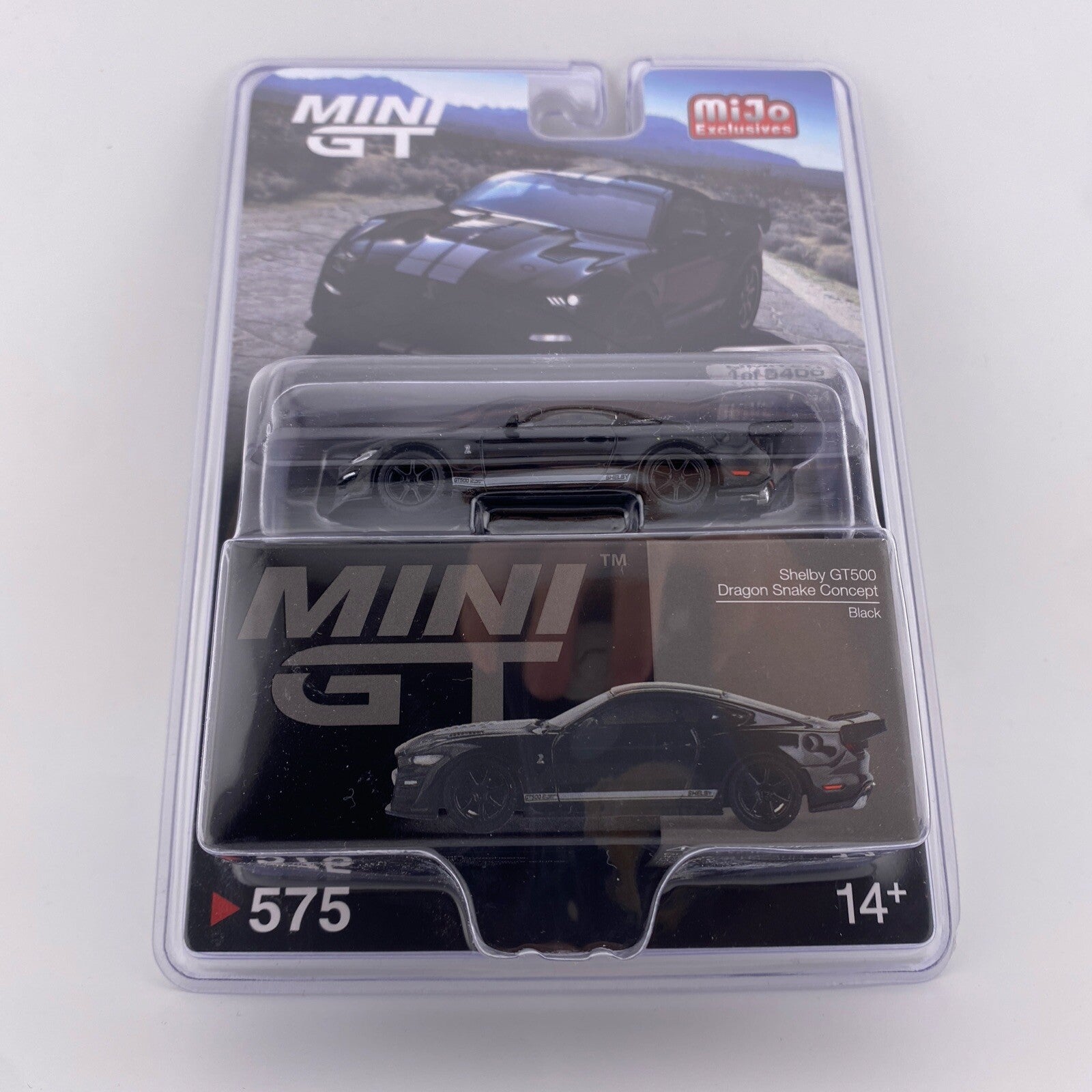 Ford Mustang Shelby GT500 Dragonsnake Concept Black   Mini GT MGT 005751