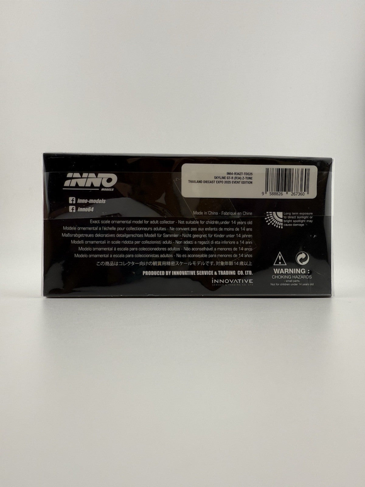 Inno64 Skyline GT R (R34) Z Tune Thailand Diecast Expo 2025 IN64 R34ZT TDE2510
