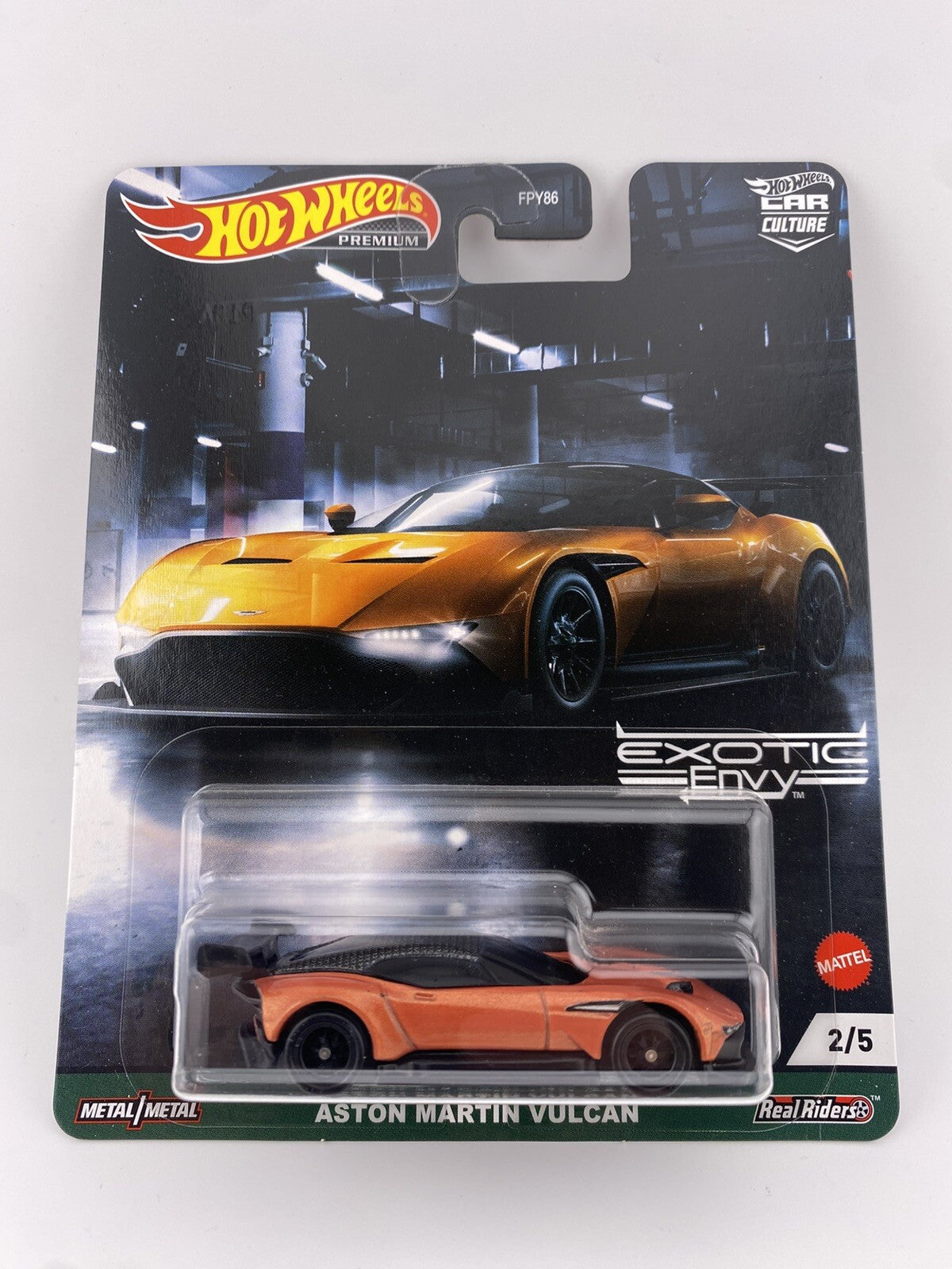Aston Martin Vulcan Orange   Hot Wheels Car Culture Exotic Envy in Protector0