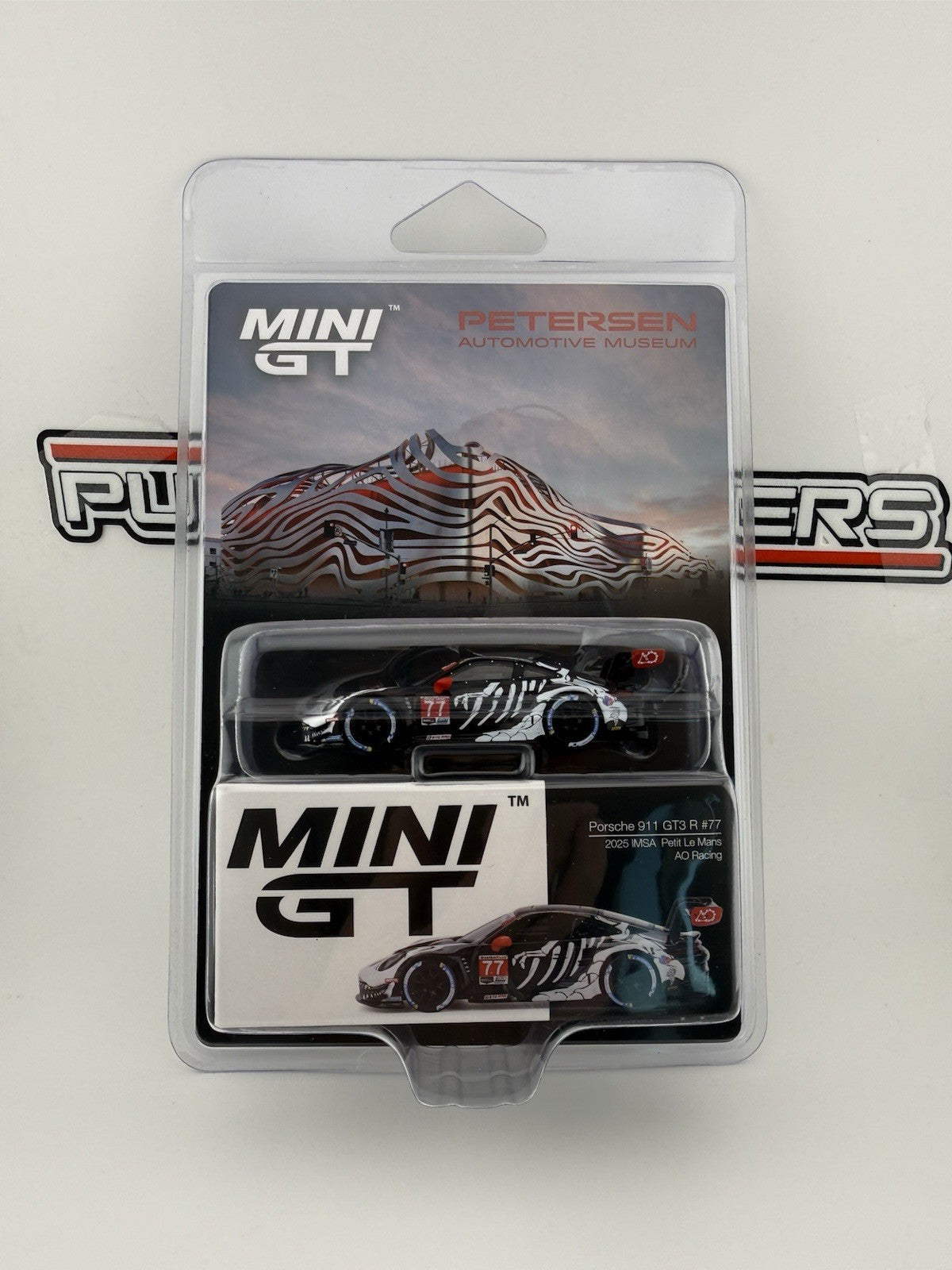 Porsche 911 GT3 R #77 SKELETON REXY PETIT Le Mans MINI GT MGT01143 Petersen pack0