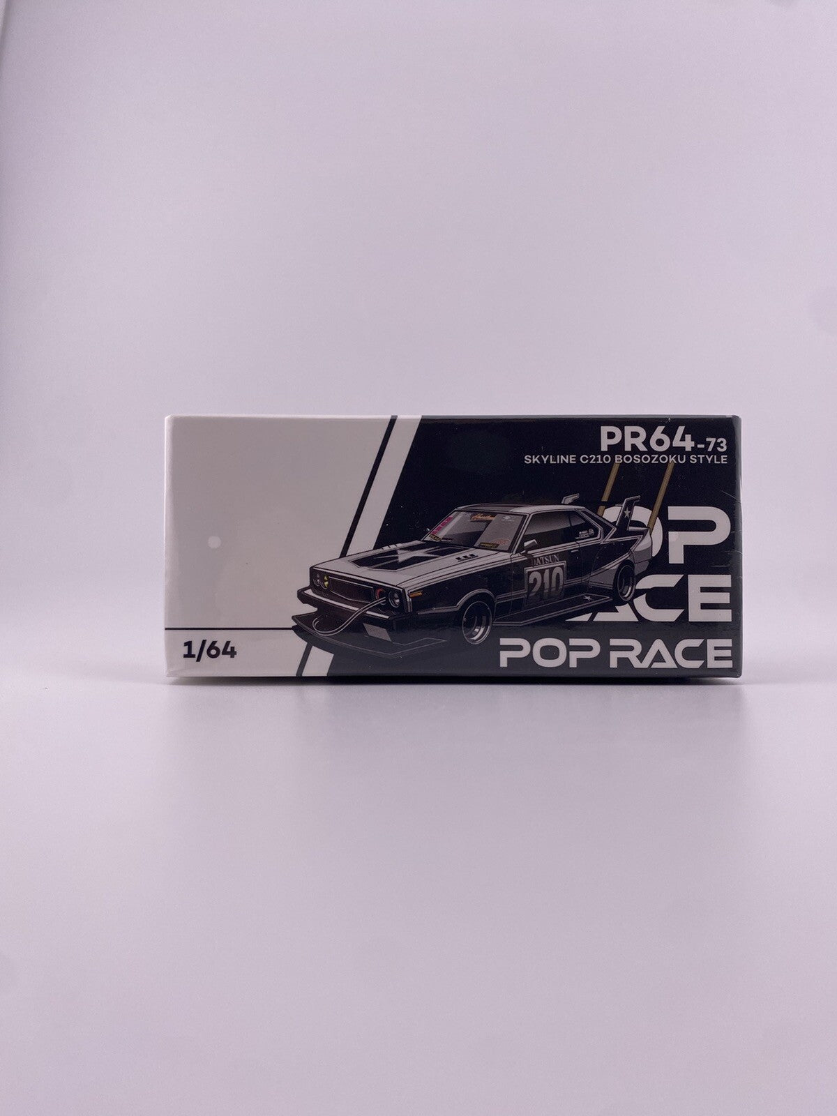 Skyline C210 Bosozoku Style Matte Black   POPRACE PR64 00731