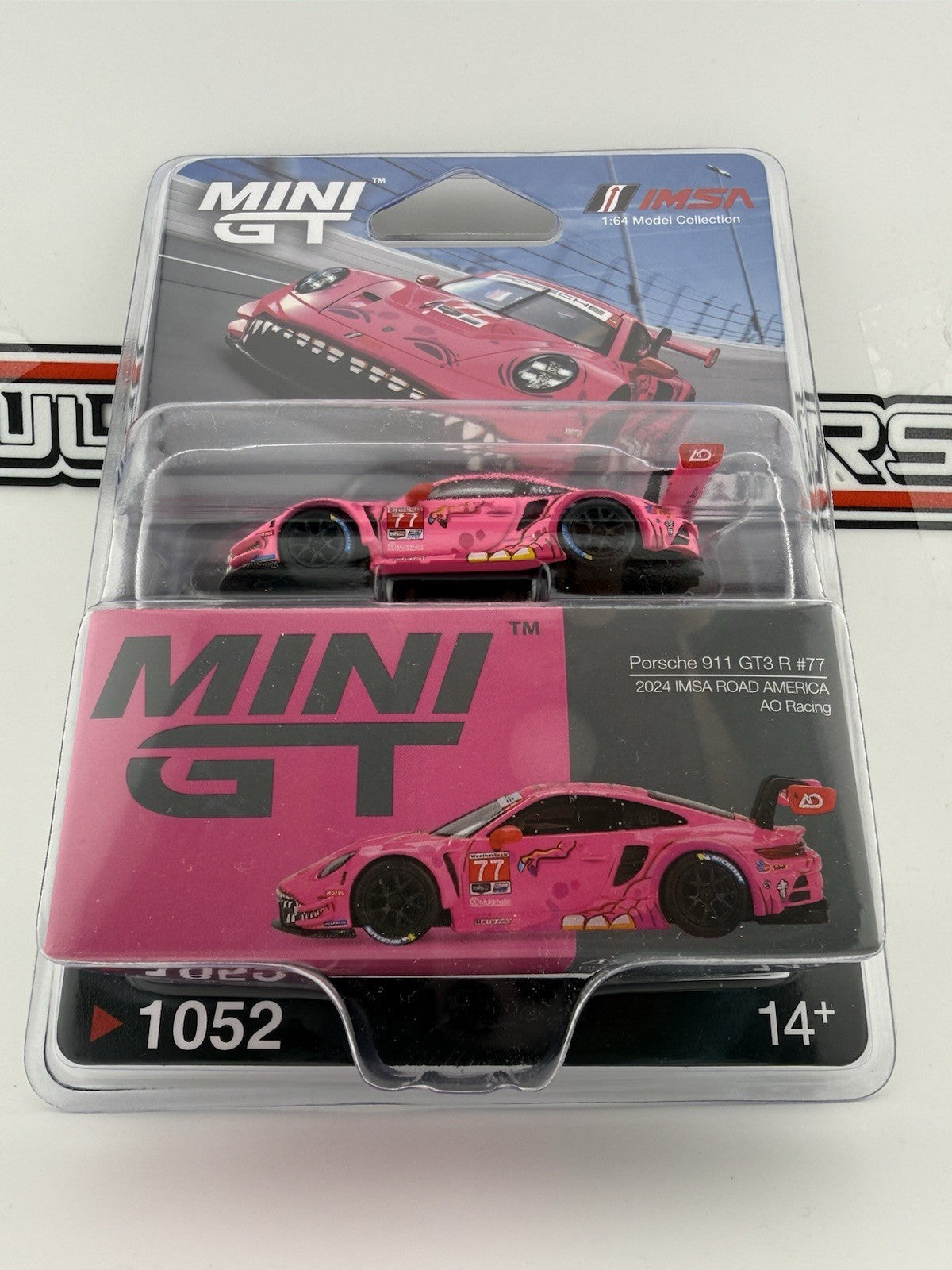 Porsche 911 GT3 R #77 2024 IMSA Road America AO Racing Roxy Mini GT  010521