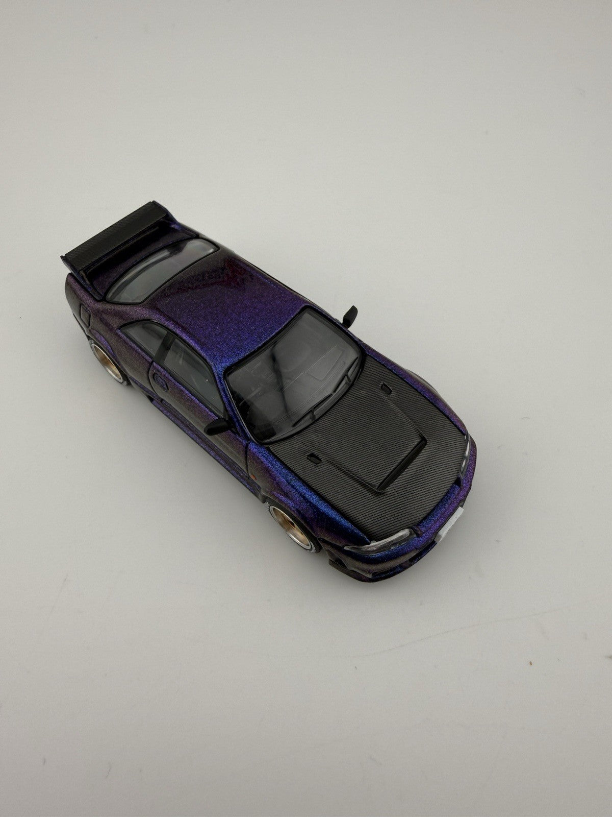 Nissan Skyline GT R R33 Purple   Pop Race PR64 0256 Open Box9