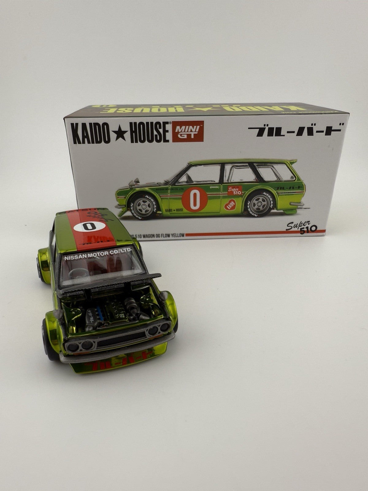 Datsun 510 Wagon Kaido House 0G Flo Yellow   Kaido House KHMG_164 Open Boxes8
