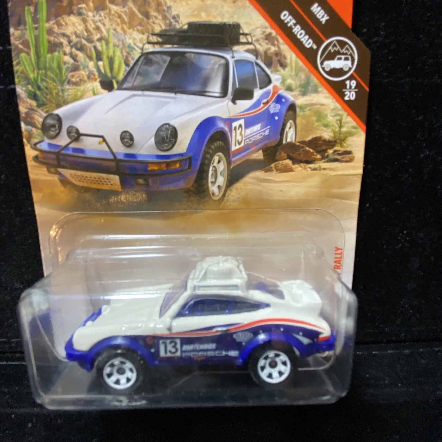 Matchbox 85 Porsche 911 Rally MBX Off Road 19/20 in Card Protector1