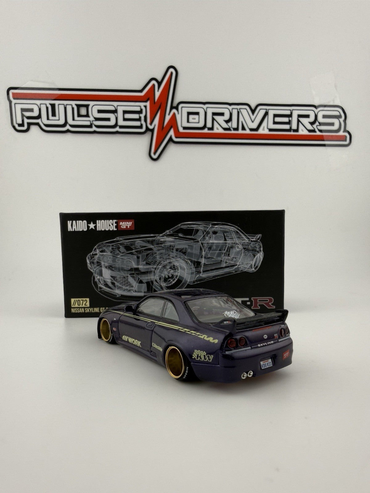 Nissan Skyline GT R (R33) Imai Racing Purple   Kaido House KHMG 072 V1 Open Box4