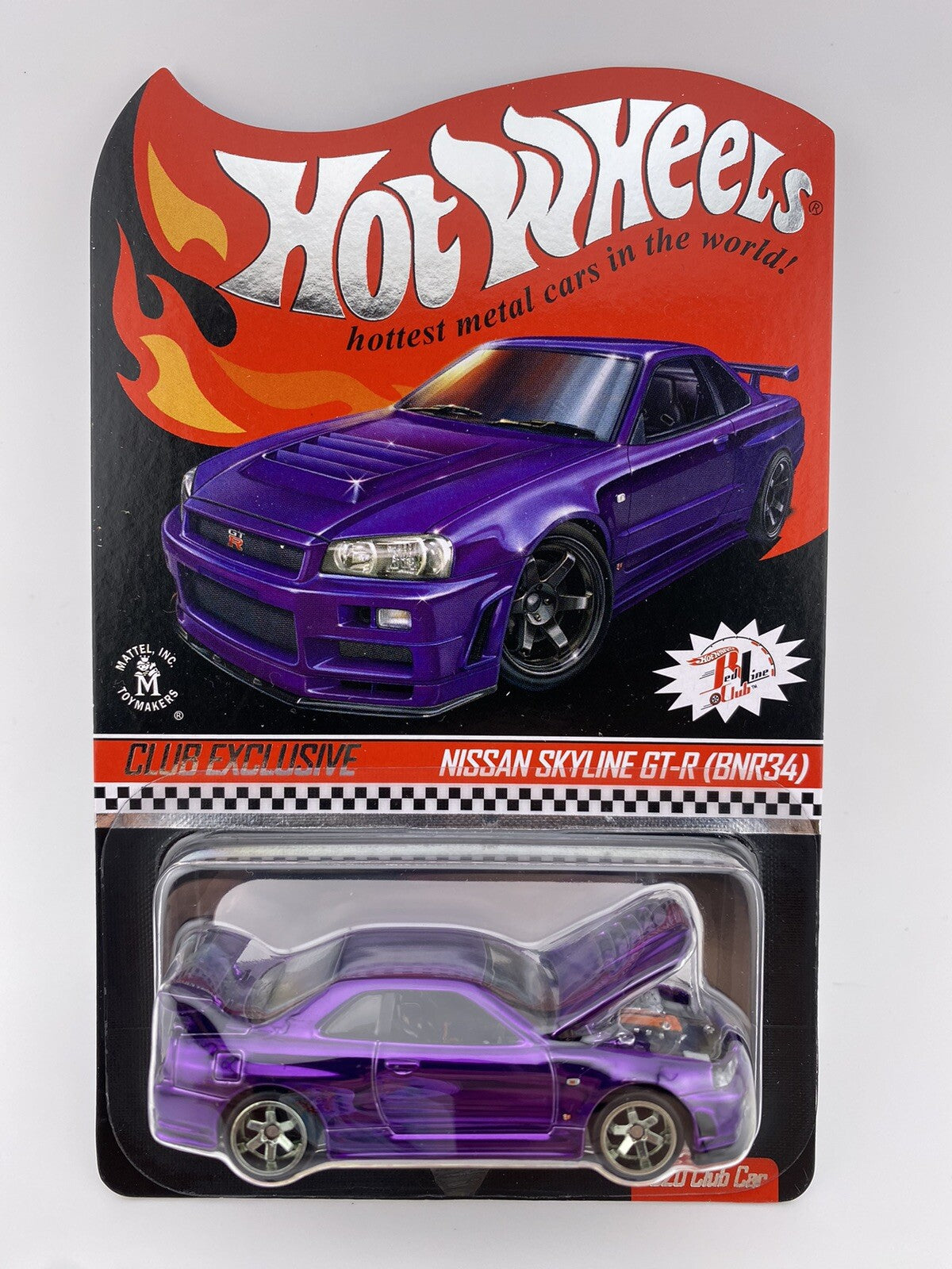 Nissan Skyline GT R (BNR34)   Purple   Hot Wheels   RLC  Spectraflame Purple / 21