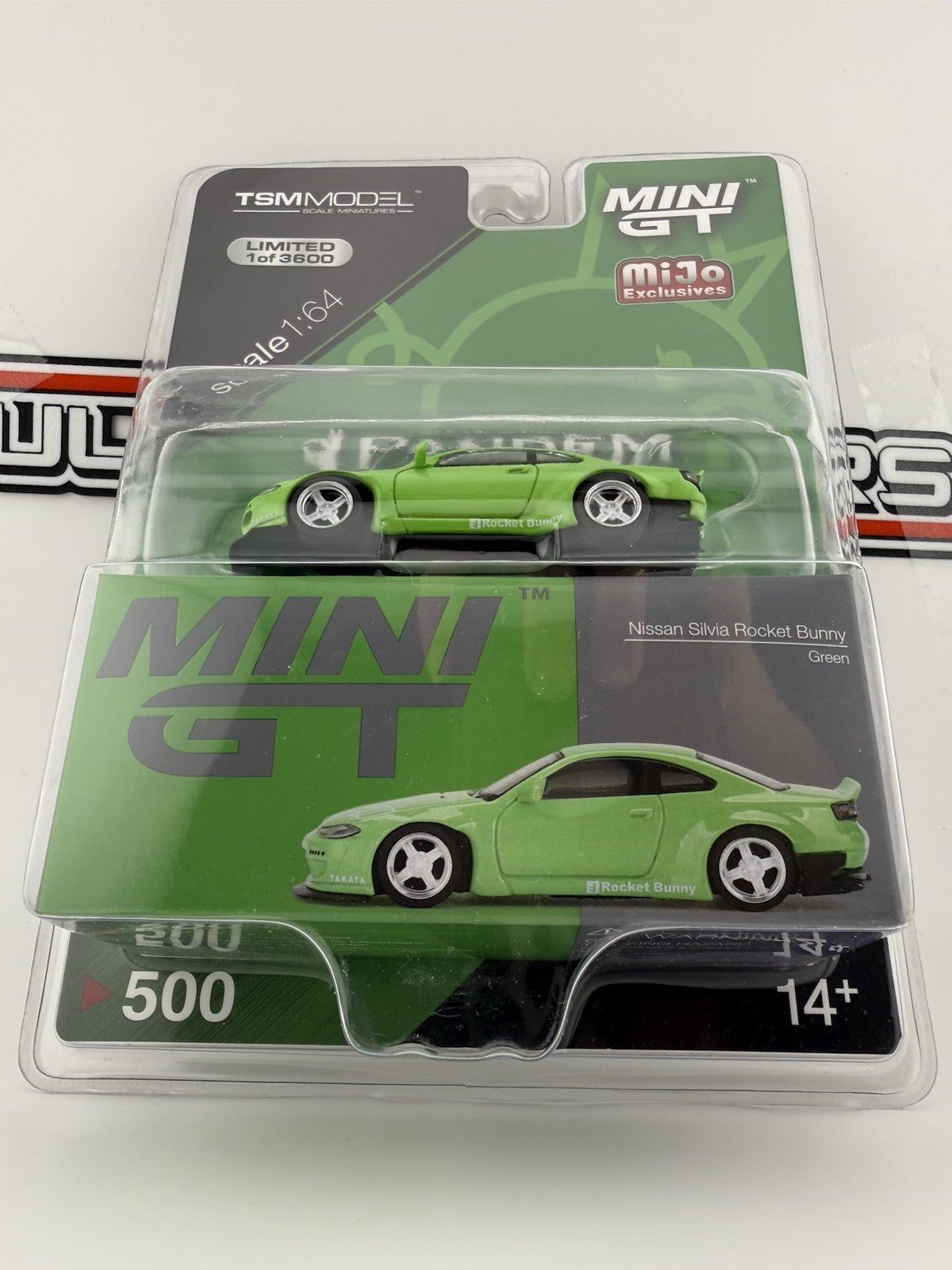 Nissan Silvia (S15) Rocket Bunny Green   Mini GT MGT 005001
