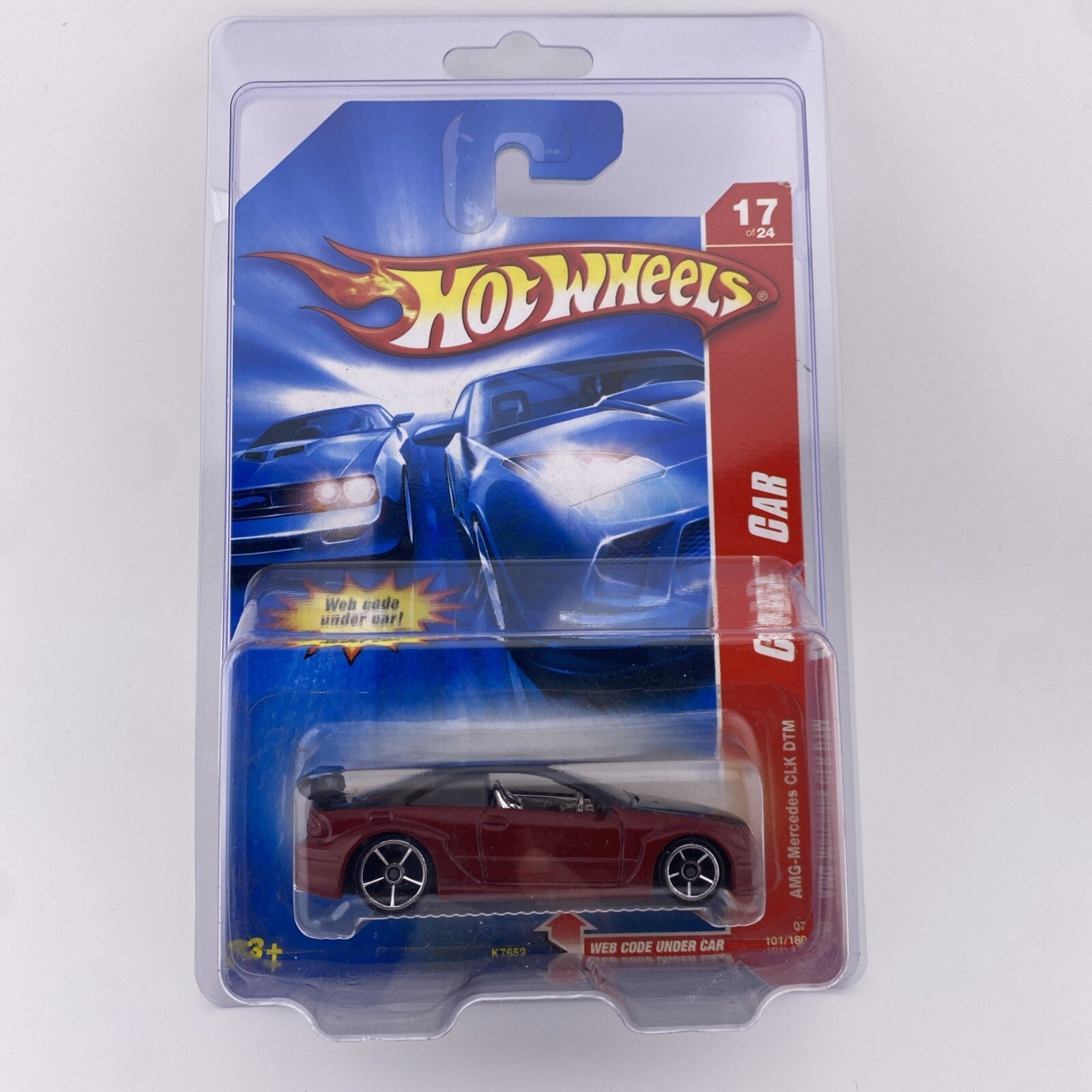 AMG   Mercedes CLK DTM Black / Red   Hot Wheels Code Red in Protector4