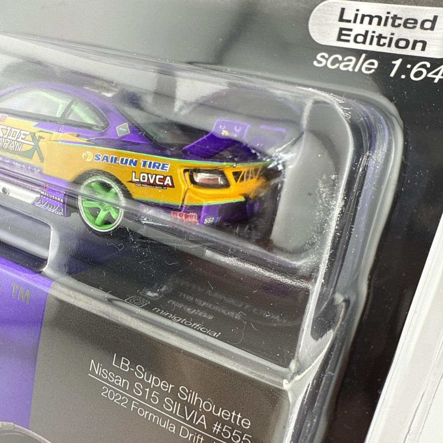Nissan Silvia (S15) LB Super Silhouette Works Purple   Mini GT MGT 005764