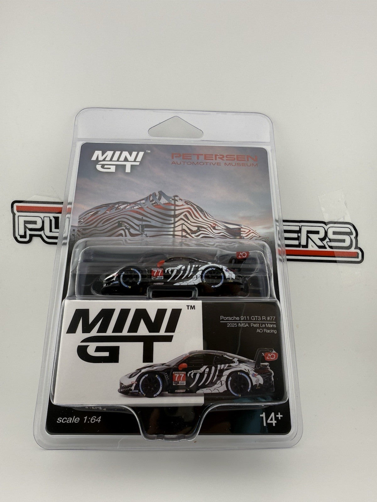 Porsche 911 GT3 R #77 SKELETON REXY PETIT Le Mans MINI GT MGT01143 Petersen pack1