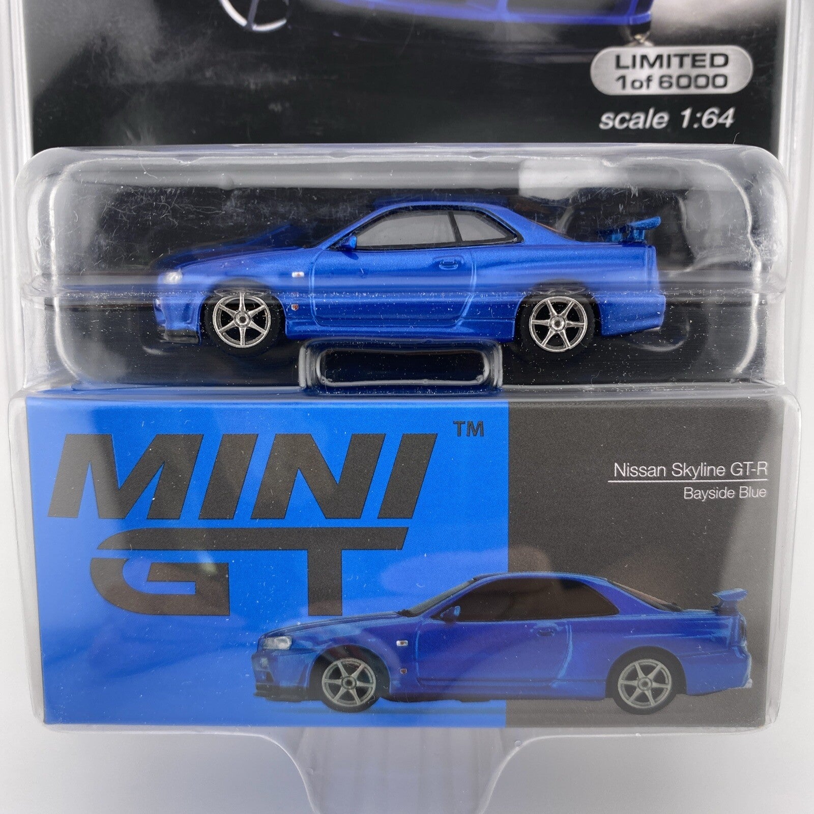 Nissan Skyline GT R R34 V Spec II   Bayside Blue   Mini GT 003411