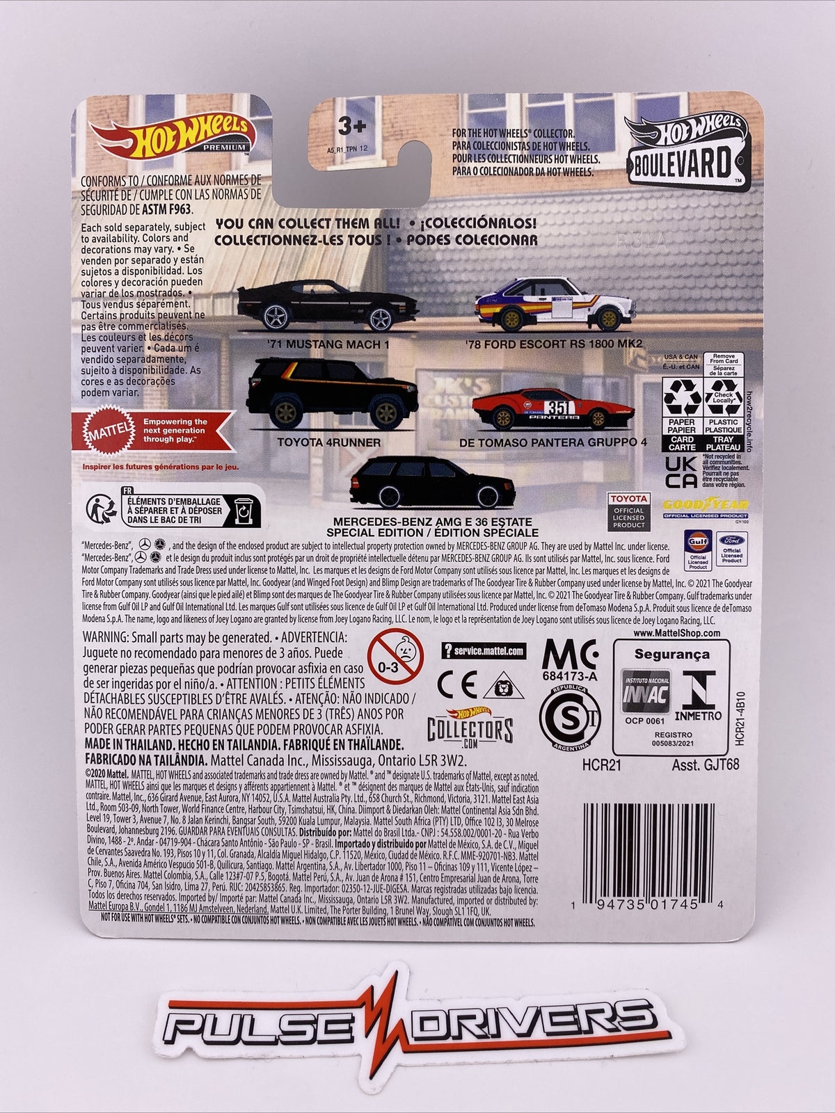 71 Mustang Mach 1   Black   Hot Wheels   Boulevard 56 in Protector2