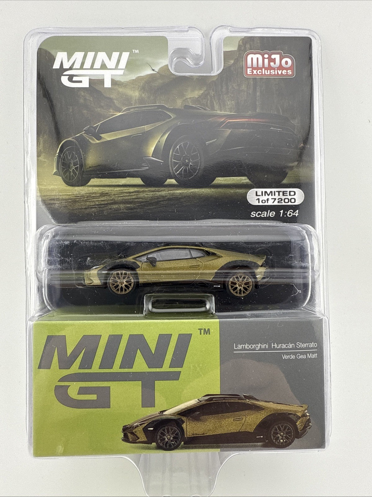 Chase   Lamborghini Huracan Sterrato Verde Gea Matte   Mini GT MGT 007791