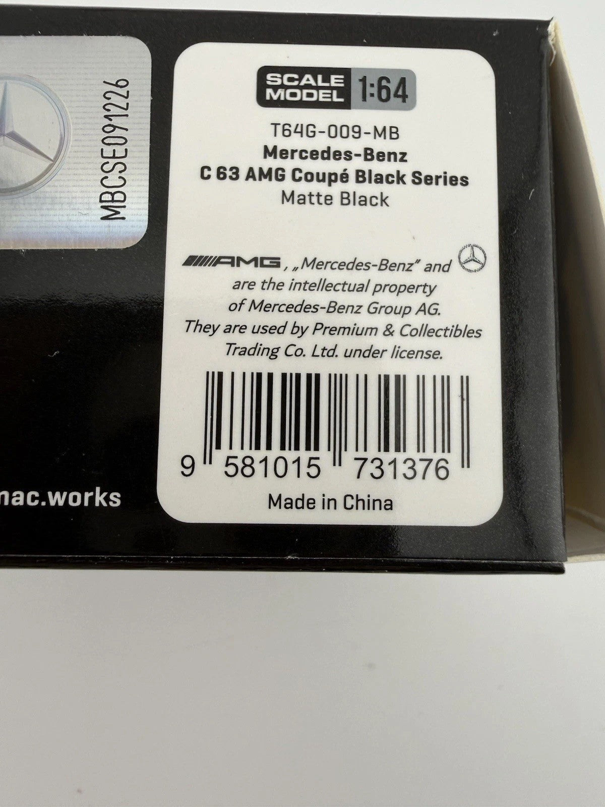Chase   Mercedes Benz C 63 AMG 1/64 By Tarmac Works T64G 009 MB Open Box6