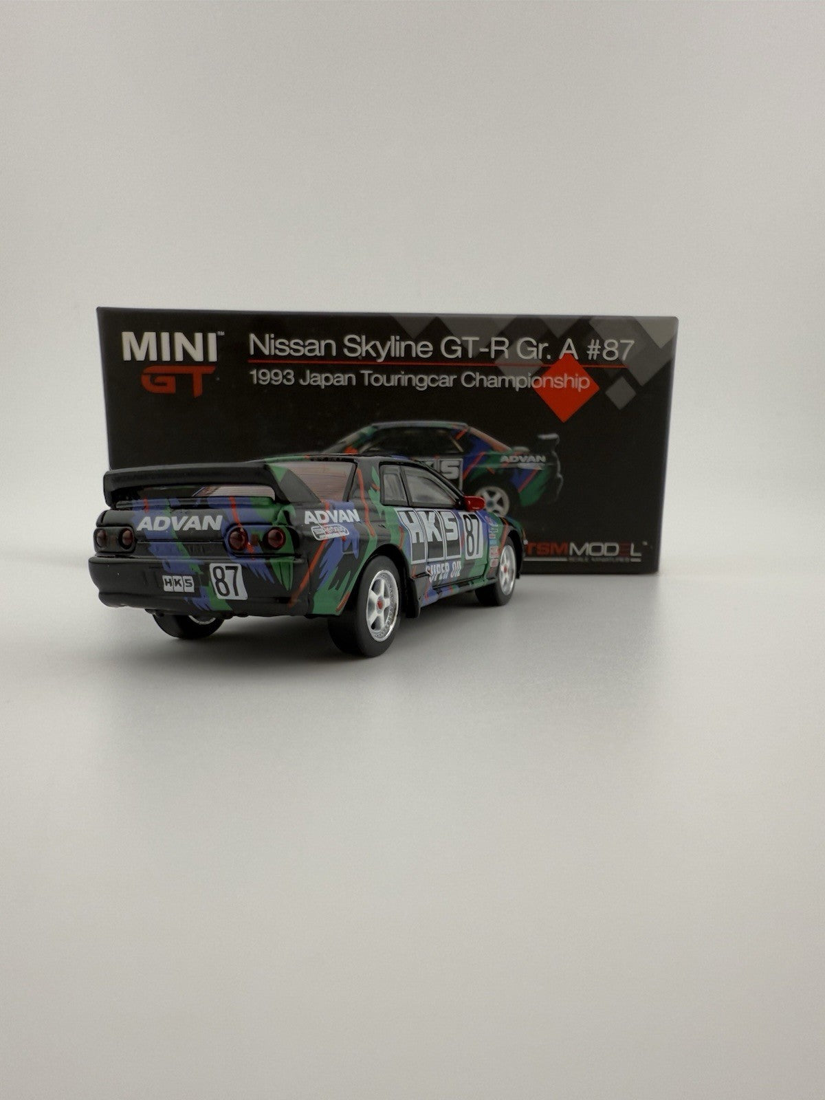 Nissan Skyline GT R (R32) Gr  Mini GT MGT 00103  87 HKS 1993 JTCC Open Box5