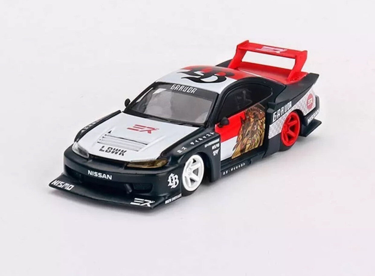 Nissan Silvia (S15) LB Super Silhouette Works Mini GT 00652 Garuda MIZU Diecast1