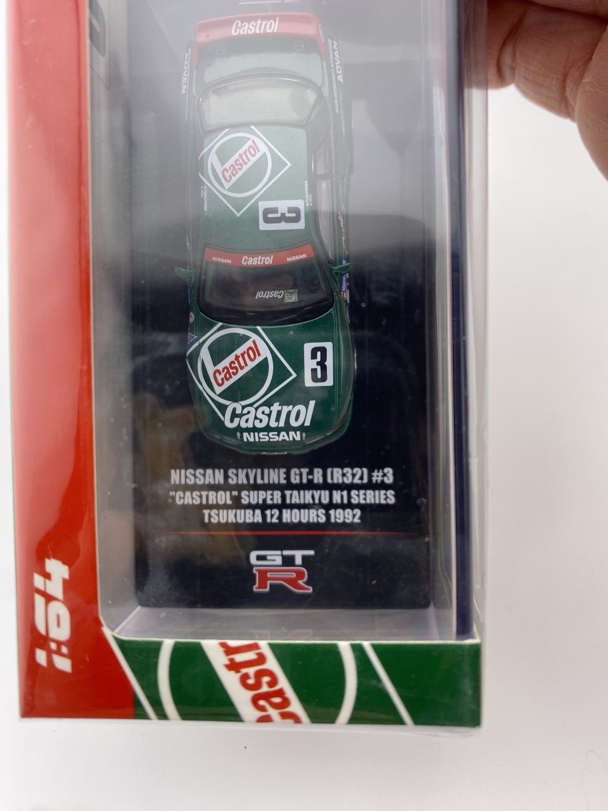 Nissan Skyline GT R (R32) Green   INNO64 IN64 R32 CA3 Castrol Super Taikyu N15