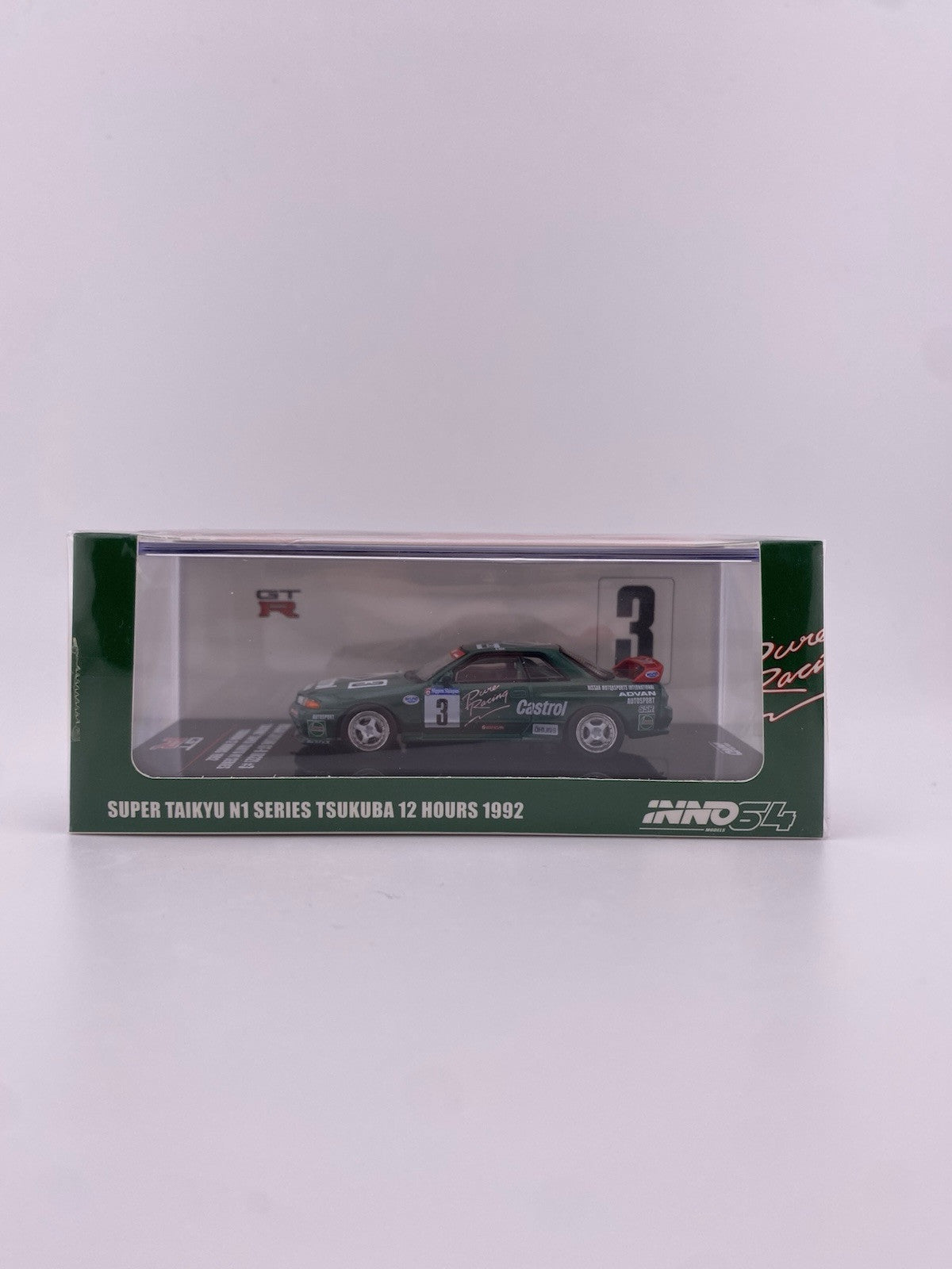 Nissan Skyline GT R (R32) Green   INNO64 IN64 R32 CA3 Castrol Super Taikyu N10